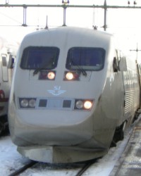 X2000 in Gävle - Flaggschiff der SJ